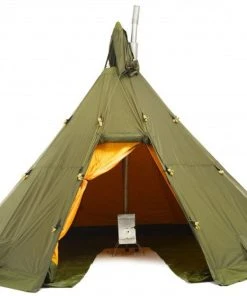 Helsport Varanger 12-14 Buitentent + Pole, Olijf