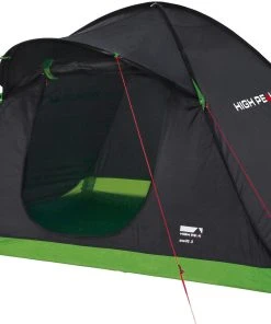 High Peak Swift 3 Tent, Zwart/groen