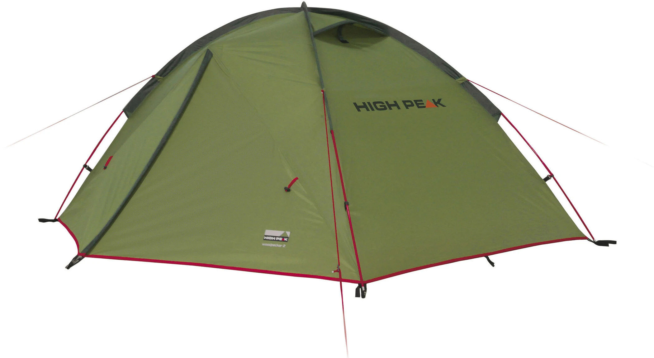 High Peak Woodpecker 3 LW Tent, Olijf/rood 1 High Peak Woodpecker 3 LW Tent, Olijf/rood