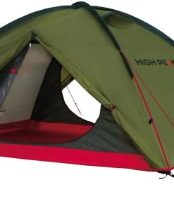 High Peak Woodpecker 3 Tent, Olijf/rood
