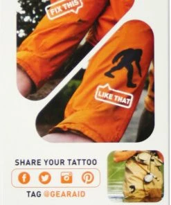 GEAR AID Tenacious Reparatie Tattoos Happy Camper